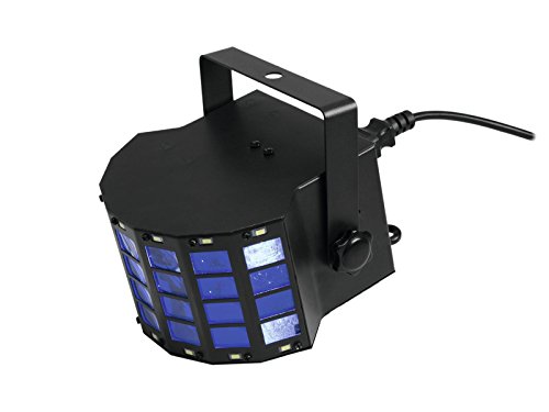 EUROLITE LED Mini D-6 Hybrid Strahleneffekt | Handlicher Effekt mit Derby und Strobe in einem Gerät | Auto-Modus, Musiksteuerung, interne Programme, Strobe-Effekt von Eurolite