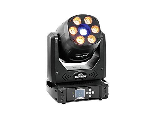 EUROLITE LED TMH-H90 Hybrid Moving-Head Spot/Wash COB | LED-Moving-Head Hybrid Spot/Wash mit Farbrad, statischem und rotierendem Goborad, Prisma und Fokus EUROLITE LED TMH-H90 Hybrid Moving-Head Spot/Wash COB | LED-Moving-Head Hybrid Spot/Wash mit Farbrad, statischem und rotierendem Goborad, Prisma und Fokus von Eurolite