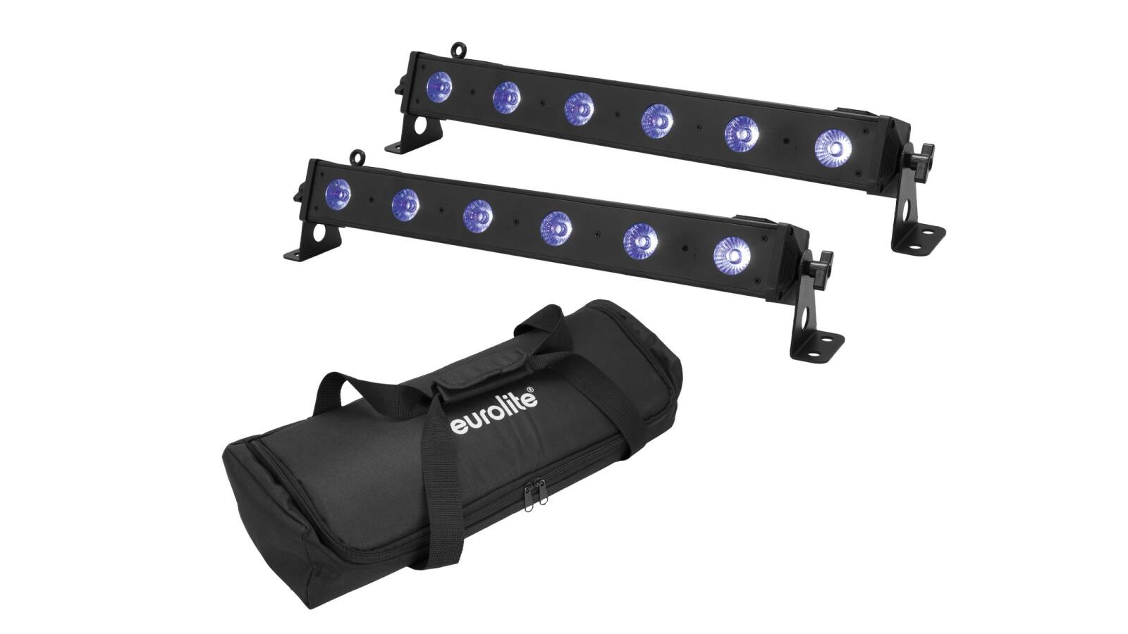 EUROLITE Set 2x LED BAR-6 QCL RGB+UV Leiste + Soft-Bag EUROLITE Set 2x LED BAR-6 QCL RGB+UV Leiste + Soft-Bag von Eurolite