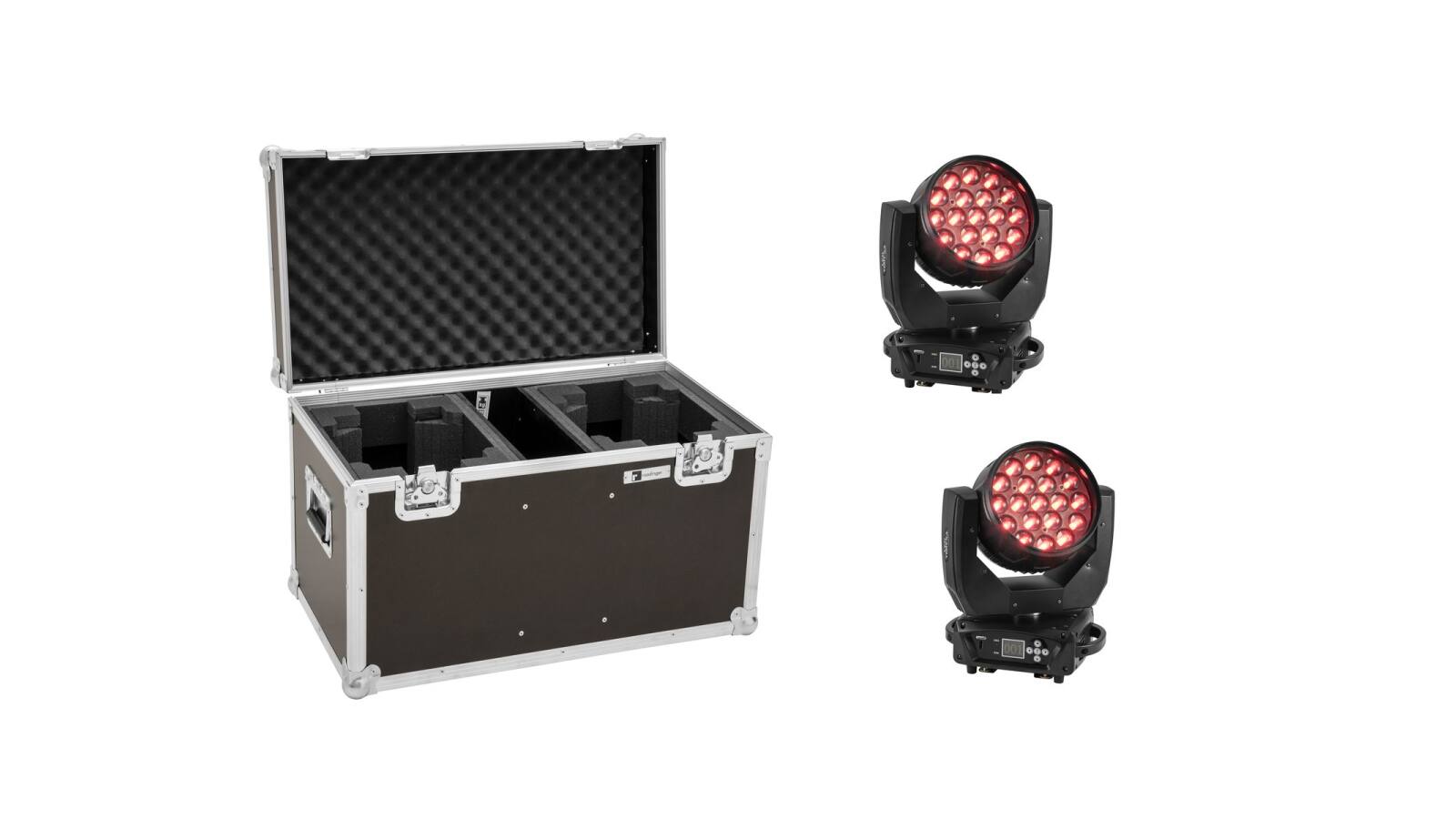 EUROLITE Set 2x LED TMH-X4 Moving-Head Wash Zoom + Case EUROLITE Set 2x LED TMH-X4 Moving-Head Wash Zoom + Case von Eurolite