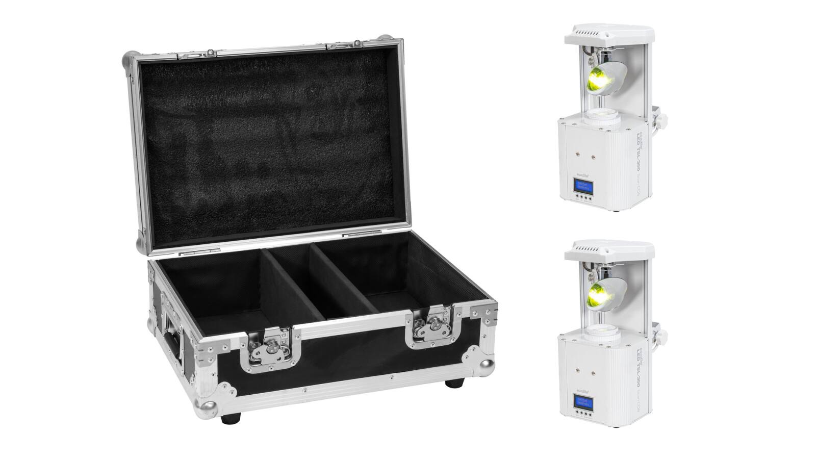 EUROLITE Set 2x LED TSL-350 Scan COB weiß + Case von Eurolite