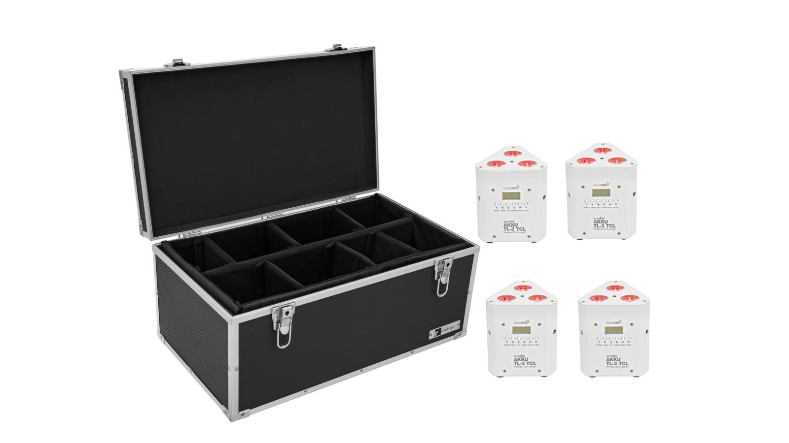 EUROLITE Set 4x AKKU TL-3 TCL weiß + Case TDV-1 EUROLITE Set 4x AKKU TL-3 TCL weiß + Case TDV-1 von Eurolite