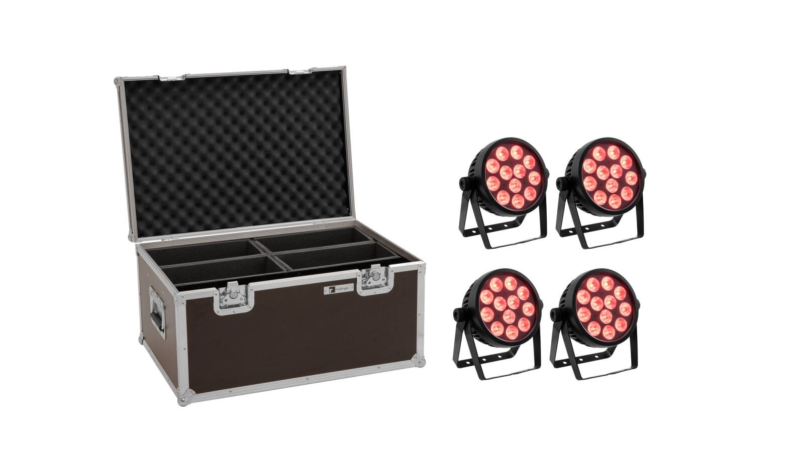 EUROLITE Set 4x LED 7C-12 Silent Slim Spot + Case EUROLITE Set 4x LED 7C-12 Silent Slim Spot + Case von Eurolite