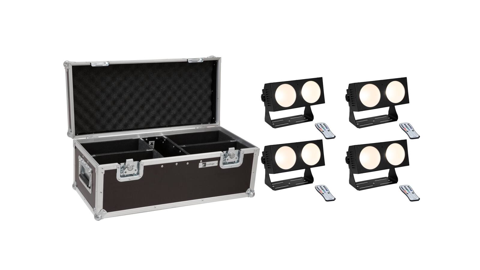 EUROLITE Set 4x LED CBB-2 COB WW Leiste + Case EUROLITE Set 4x LED CBB-2 COB WW Leiste + Case von Eurolite