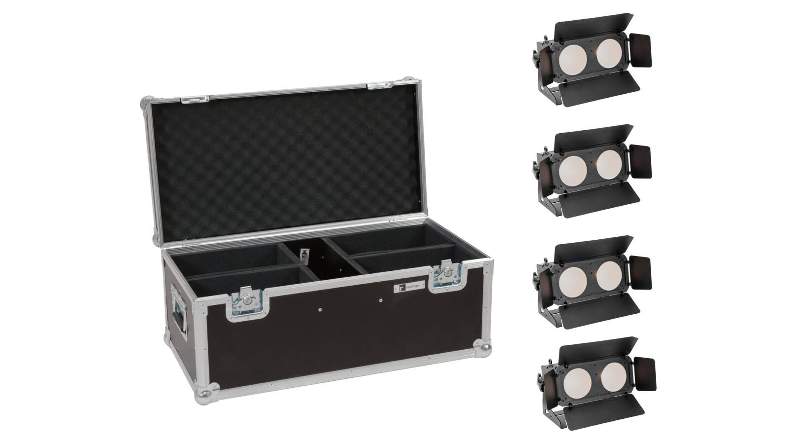 EUROLITE Set 4x LED CBB-2 WW/CW Fairlight + Case EUROLITE Set 4x LED CBB-2 WW/CW Fairlight + Case von Eurolite