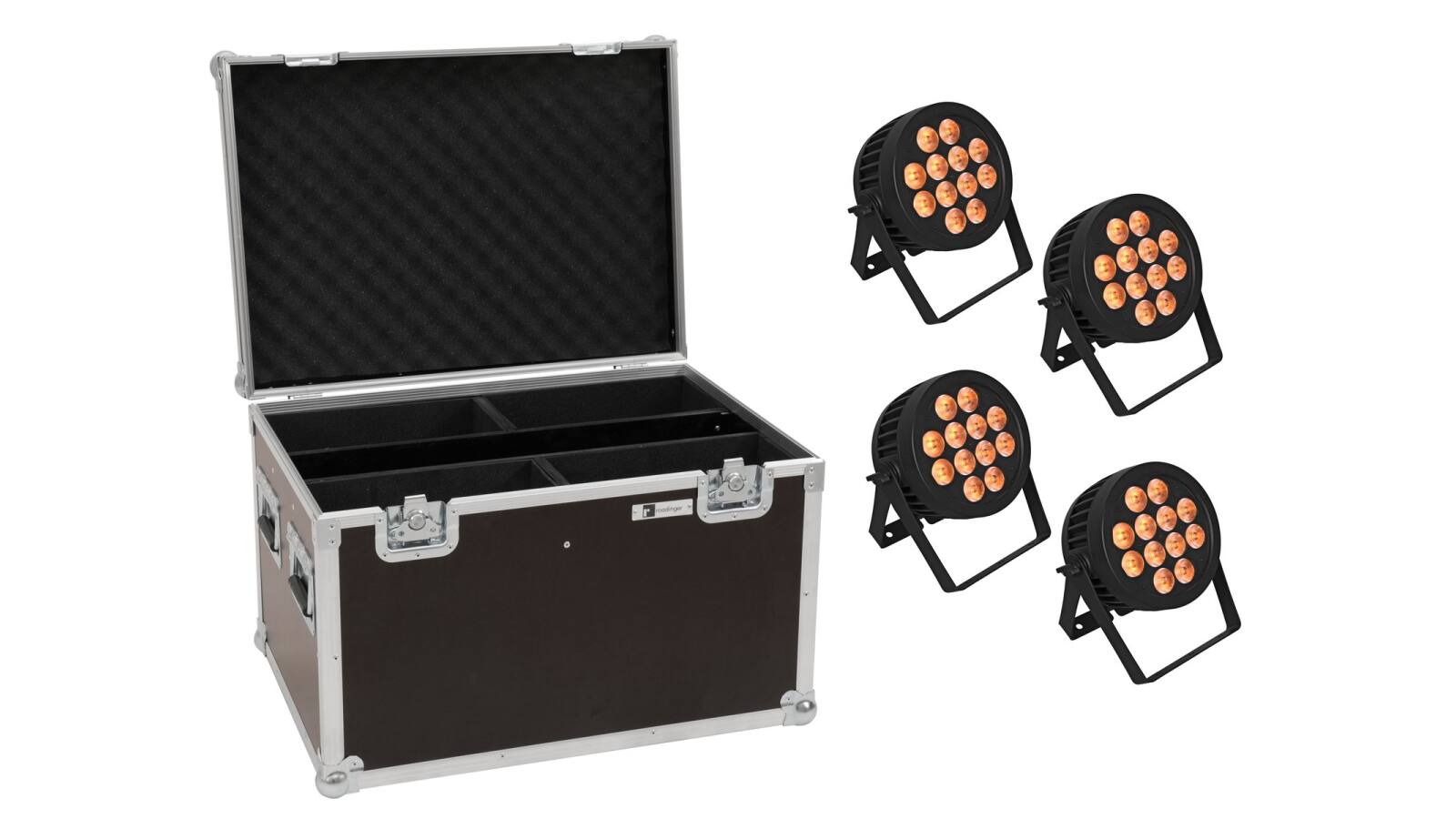 EUROLITE Set 4x LED IP PAR 12x9W SCL Spot + Case EUROLITE Set 4x LED IP PAR 12x9W SCL Spot + Case von Eurolite