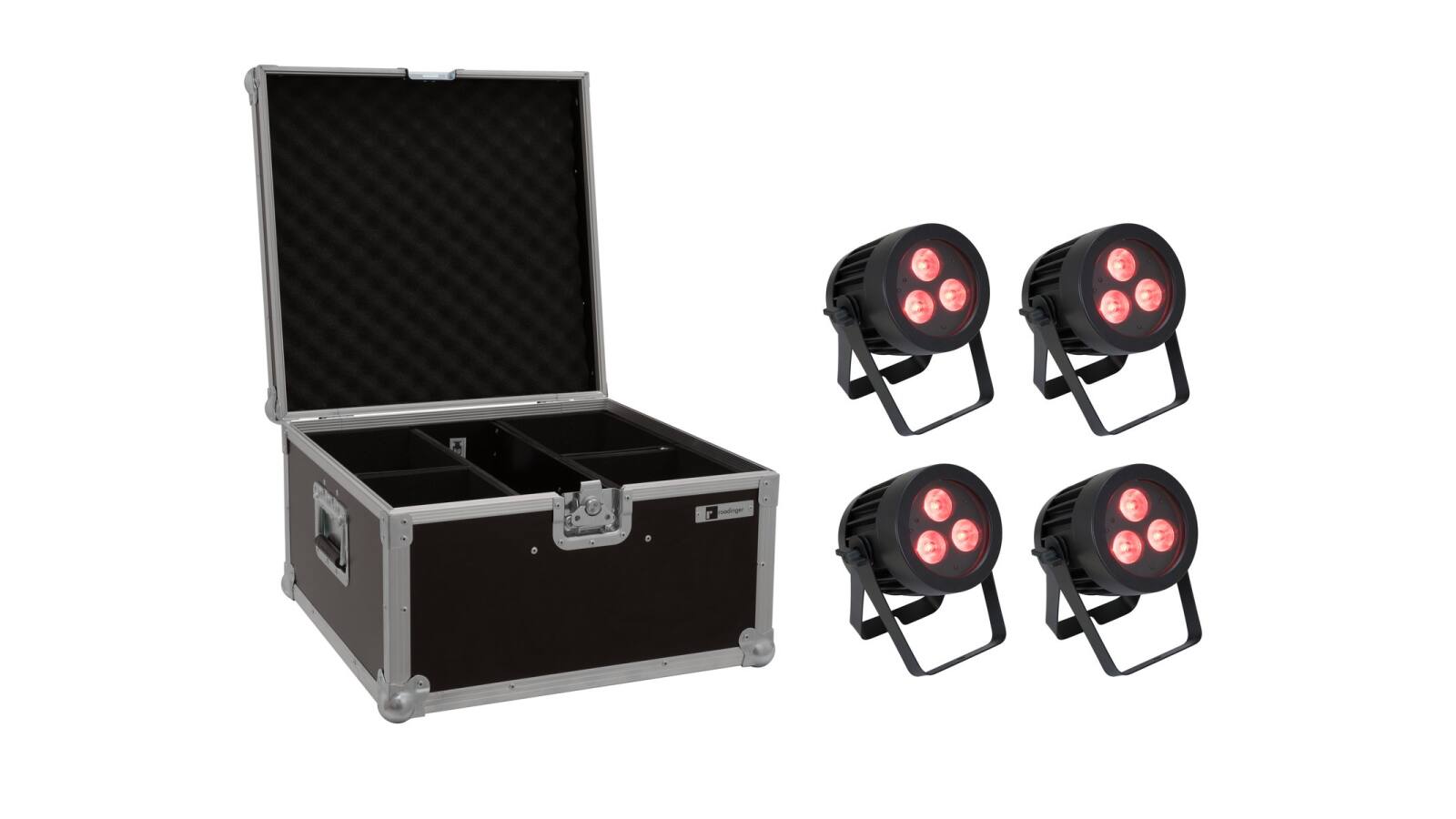 EUROLITE Set 4x LED IP PAR 3x9W SCL Spot + Case EUROLITE Set 4x LED IP PAR 3x9W SCL Spot + Case von Eurolite