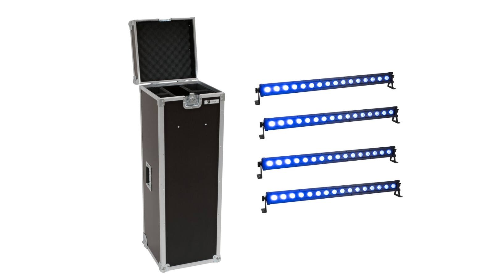 EUROLITE Set 4x LED IP T-Bar 16 QCL Leiste + Case EUROLITE Set 4x LED IP T-Bar 16 QCL Leiste + Case von Eurolite