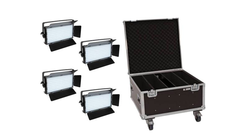 EUROLITE Set 4x LED PLL-480 QCL Panel + Case von Eurolite