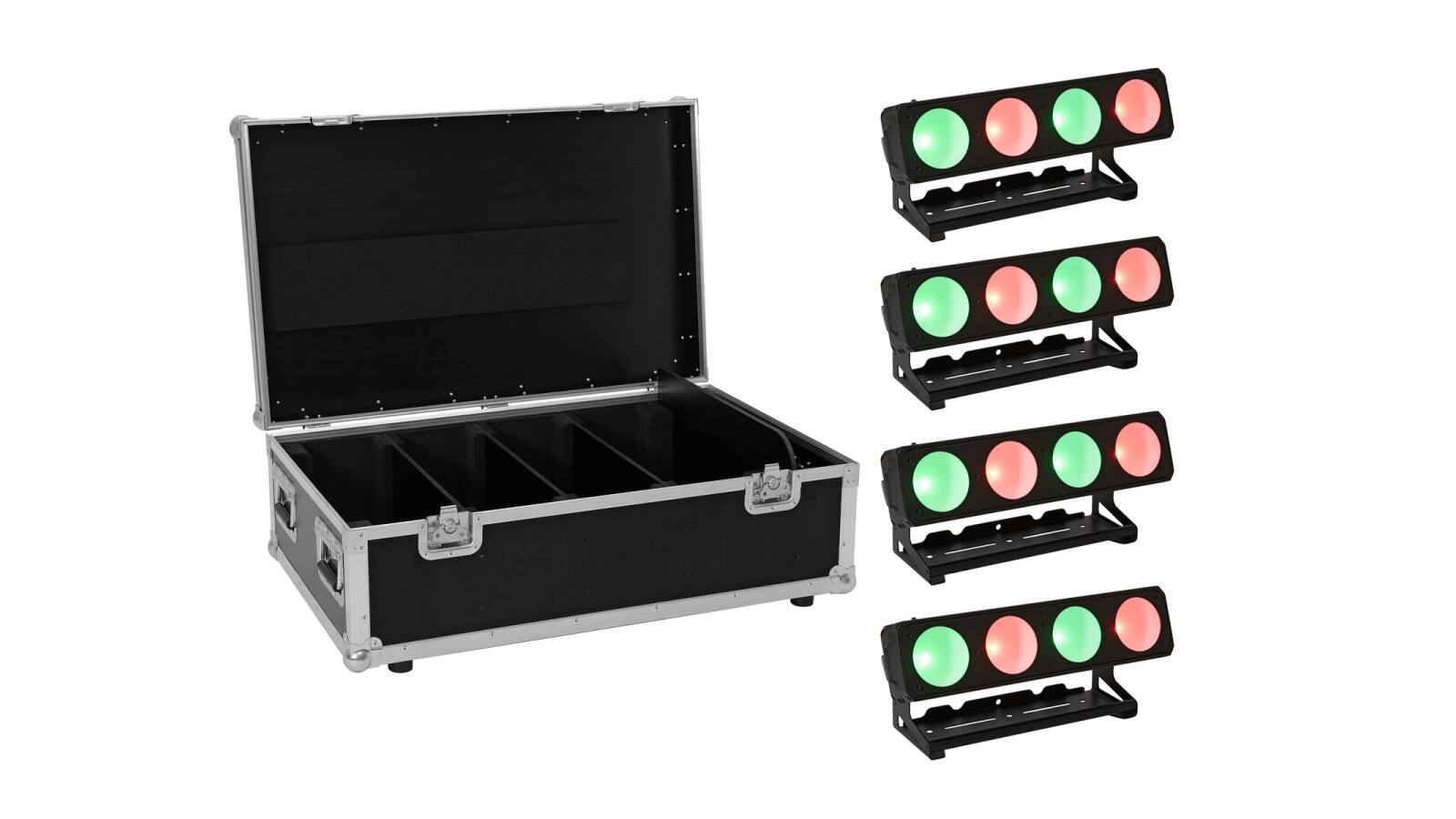 EUROLITE Set 4x LED PMB-4 COB QCL 30W Leiste + Case EUROLITE Set 4x LED PMB-4 COB QCL 30W Leiste + Case von Eurolite