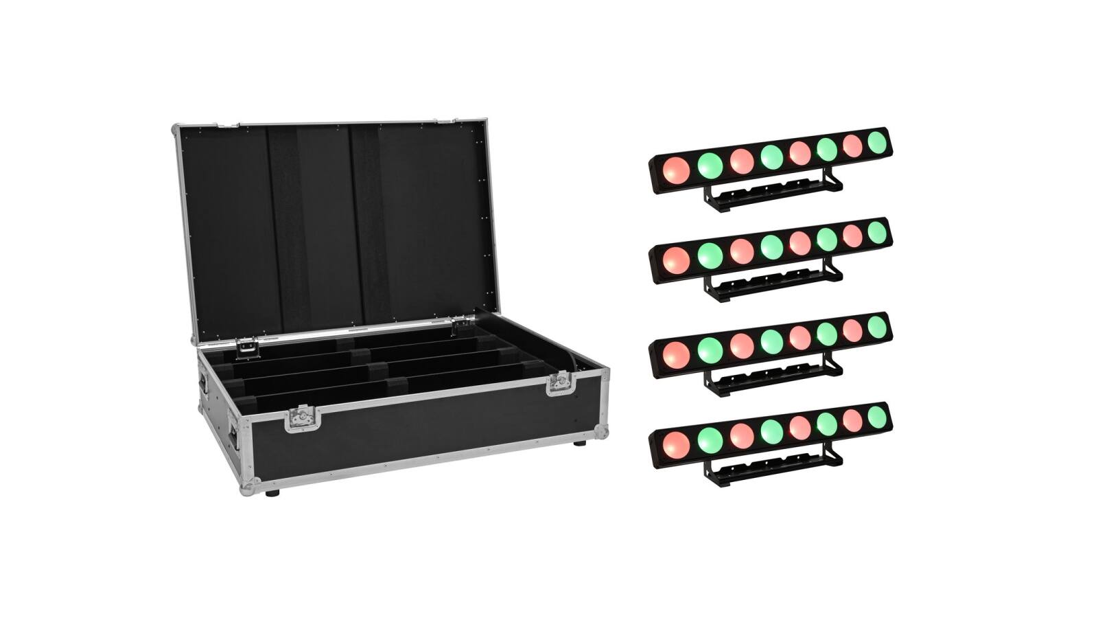 EUROLITE Set 4x LED PMB-8 COB QCL 30W Leiste + Case EUROLITE Set 4x LED PMB-8 COB QCL 30W Leiste + Case von Eurolite