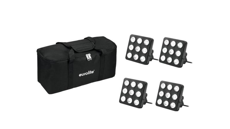 EUROLITE Set 4x LED Party Panel RGB+UV + Soft-Bag von Eurolite