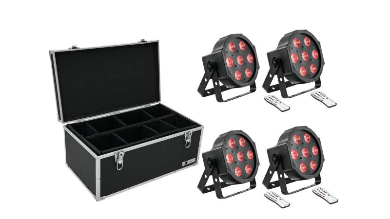 EUROLITE Set 4x LED SLS-7 HCL Floor + Case TDV-1 von Eurolite