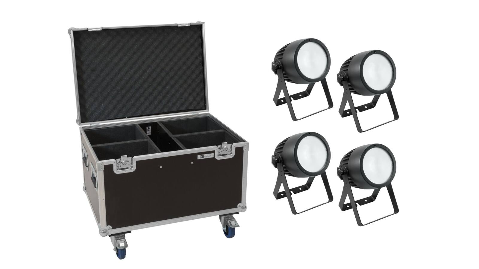EUROLITE Set 4x LED Theatre COB 200 WW/CW + Case mit Rollen EUROLITE Set 4x LED Theatre COB 200 WW/CW + Case mit Rollen von Eurolite