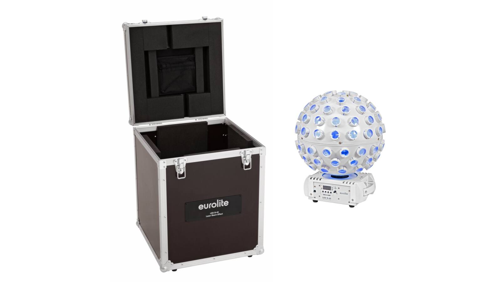 EUROLITE Set LED B-40 Laser Strahleneffekt weiß + Case EUROLITE Set LED B-40 Laser Strahleneffekt weiß + Case von Eurolite