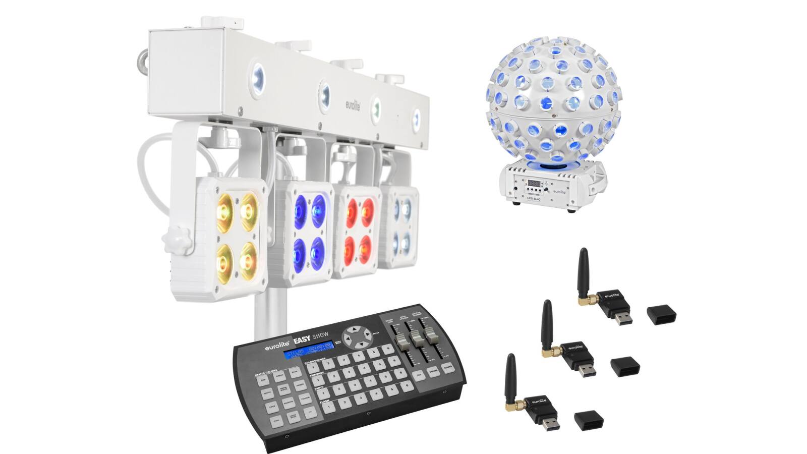 EUROLITE Set LED KLS-180 ws + LED B-40 ws + USB QuickDMX + Easy Show EUROLITE Set LED KLS-180 ws + LED B-40 ws + USB QuickDMX + Easy Show von Eurolite
