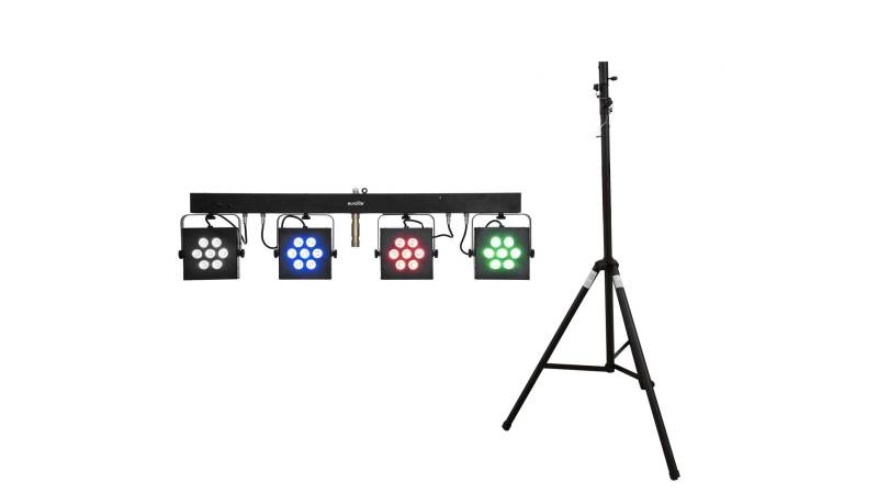 EUROLITE Set LED KLS-3002 + STV-40S-WOT Stahlstativ von Eurolite