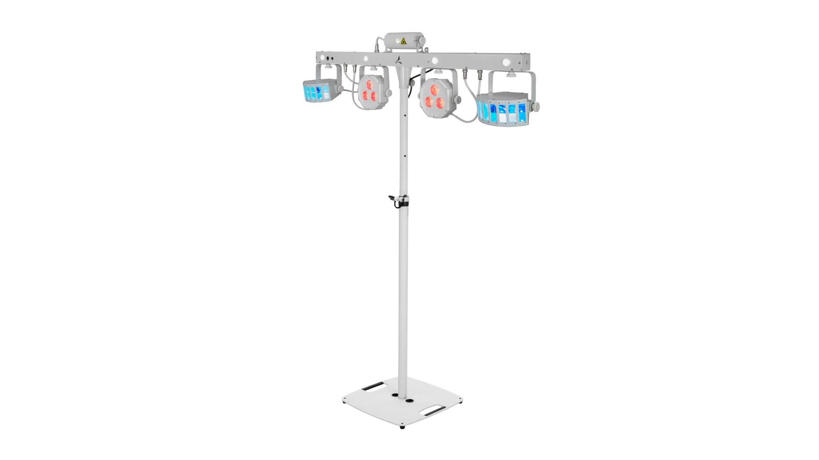 EUROLITE Set LED KLS Laser Bar FX-Lichtset weiß + BPS-2 Boxenhochständer weiß EUROLITE Set LED KLS Laser Bar FX-Lichtset weiß + BPS-2 Boxenhochständer weiß von Eurolite