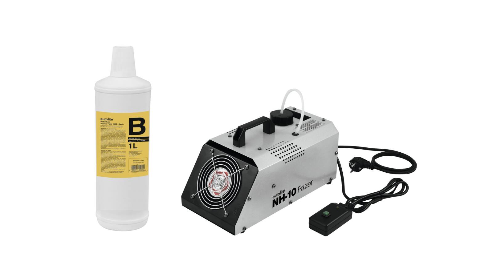 EUROLITE Set NH-10 + Smoke Fluid -B2D- 1l EUROLITE Set NH-10 + Smoke Fluid -B2D- 1l von Eurolite