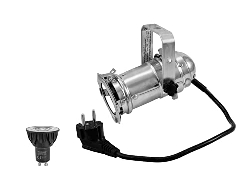 EUROLITE Set PAR-16 Spot sil + GU-10 230V COB 5W LED 1800-3000K dim2warm | PAR-16-Gehäuse mit GU-10 Sockel inklusive LED-Lampe mit moderner Dim-to-Warm-Funktion EUROLITE Set PAR-16 Spot sil + GU-10 230V COB 5W LED 1800-3000K dim2warm | PAR-16-Gehäuse mit GU-10 Sockel inklusive LED-Lampe mit moderner Dim-to-Warm-Funktion von Eurolite