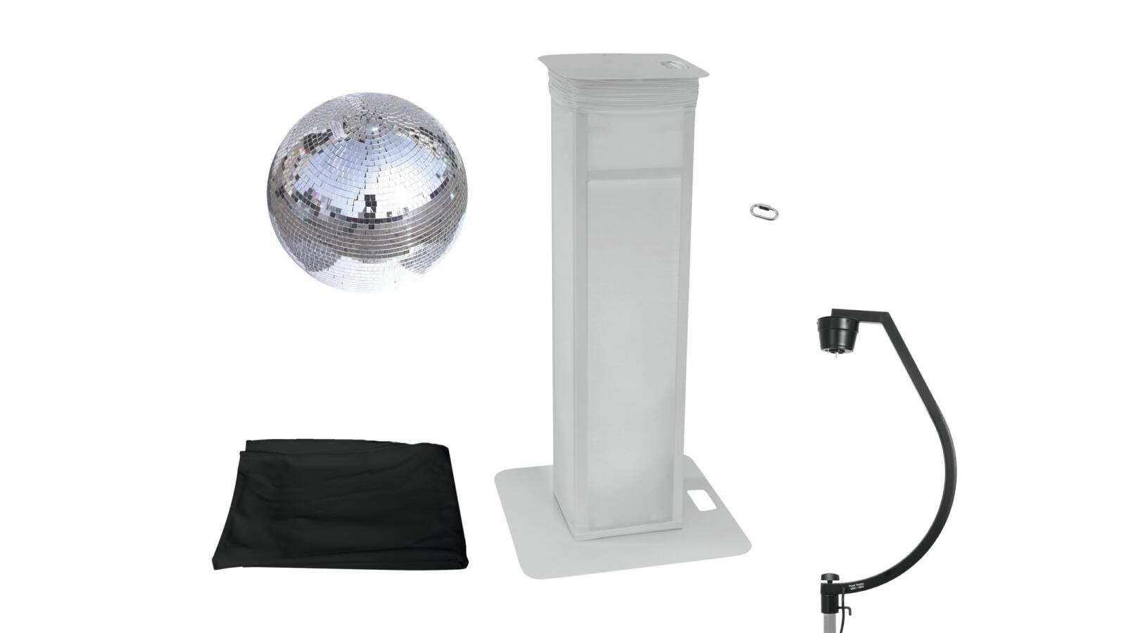 EUROLITE Set Spiegelkugel 50cm mit Stage Stand variabel + Cover schwarz EUROLITE Set Spiegelkugel 50cm mit Stage Stand variabel + Cover schwarz von Eurolite