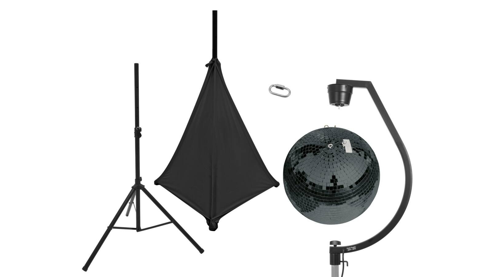 EUROLITE Set Spiegelkugel 50cm schwarz mit Stativ und Segel schwarz EUROLITE Set Spiegelkugel 50cm schwarz mit Stativ und Segel schwarz von Eurolite