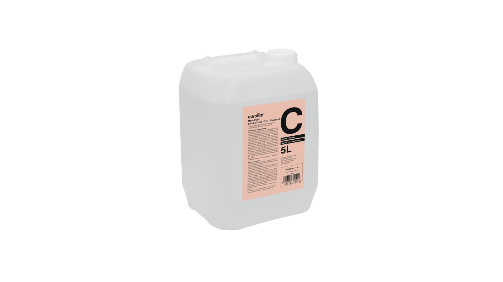EUROLITE Smoke Fluid -C2D- Standard Nebelfluid 5l EUROLITE Smoke Fluid -C2D- Standard Nebelfluid 5l von Eurolite
