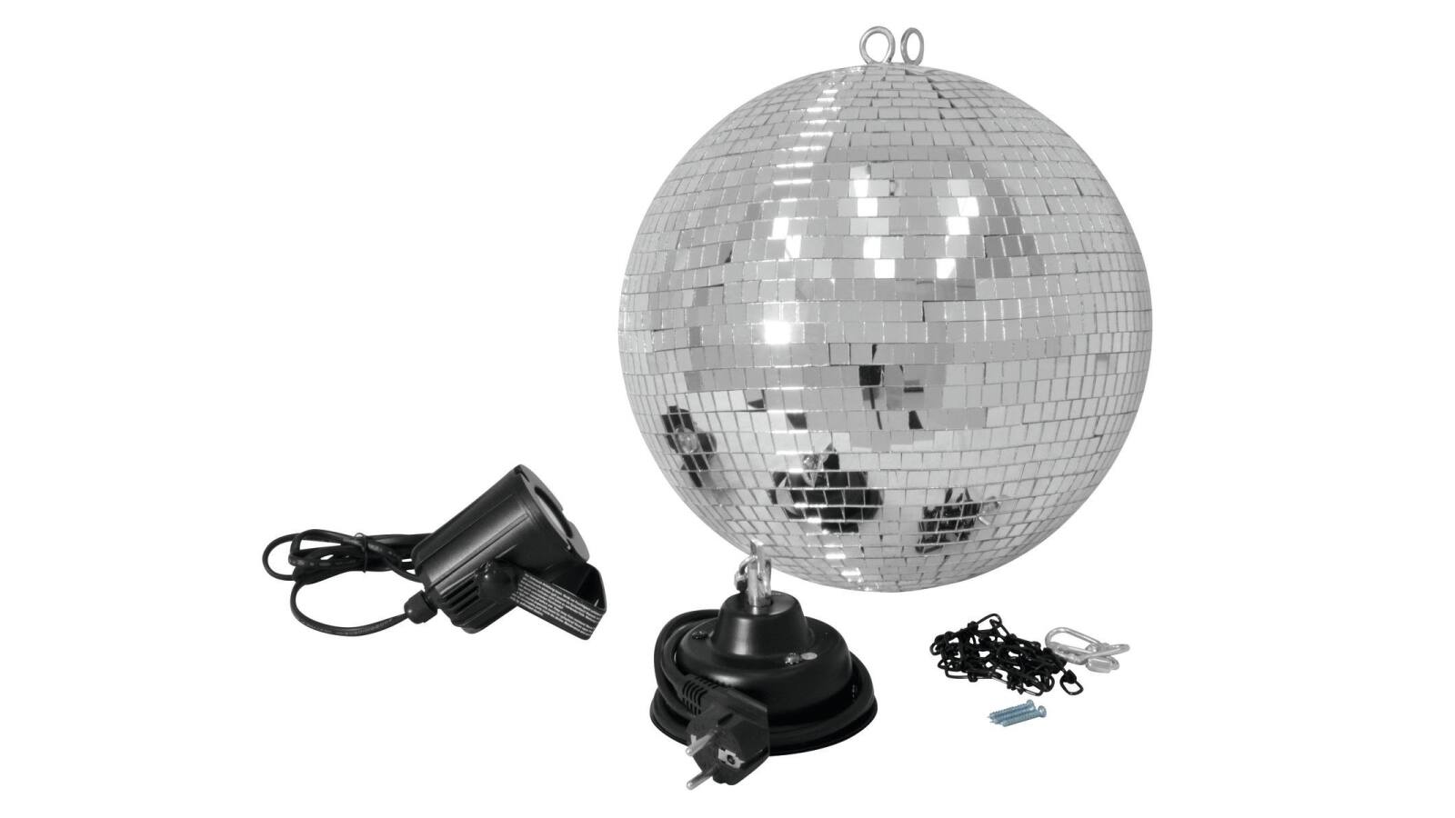EUROLITE Spiegelkugelset 30cm mit LED-Spot EUROLITE Spiegelkugelset 30cm mit LED-Spot von Eurolite