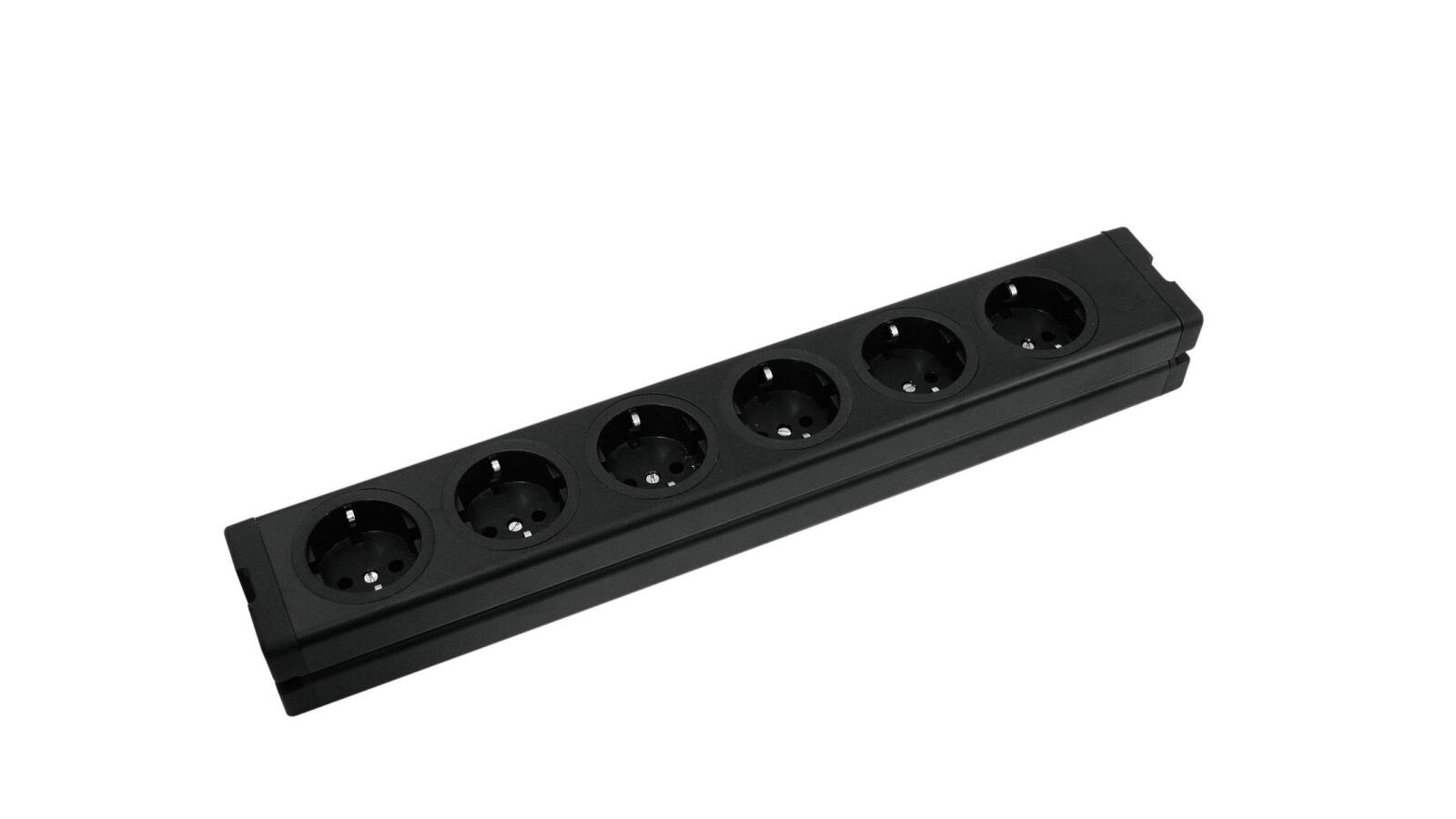 EUROLITE Steckdosenleiste 6-fach ALU sw EUROLITE Steckdosenleiste 6-fach ALU sw von Eurolite