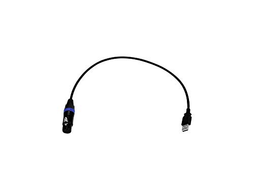 EUROLITE USB-DMX512 PRO Kabel-Interface | USB-DMX-Interface mit integriertem Prozessor für stabile DMX-Ausgabe von Eurolite