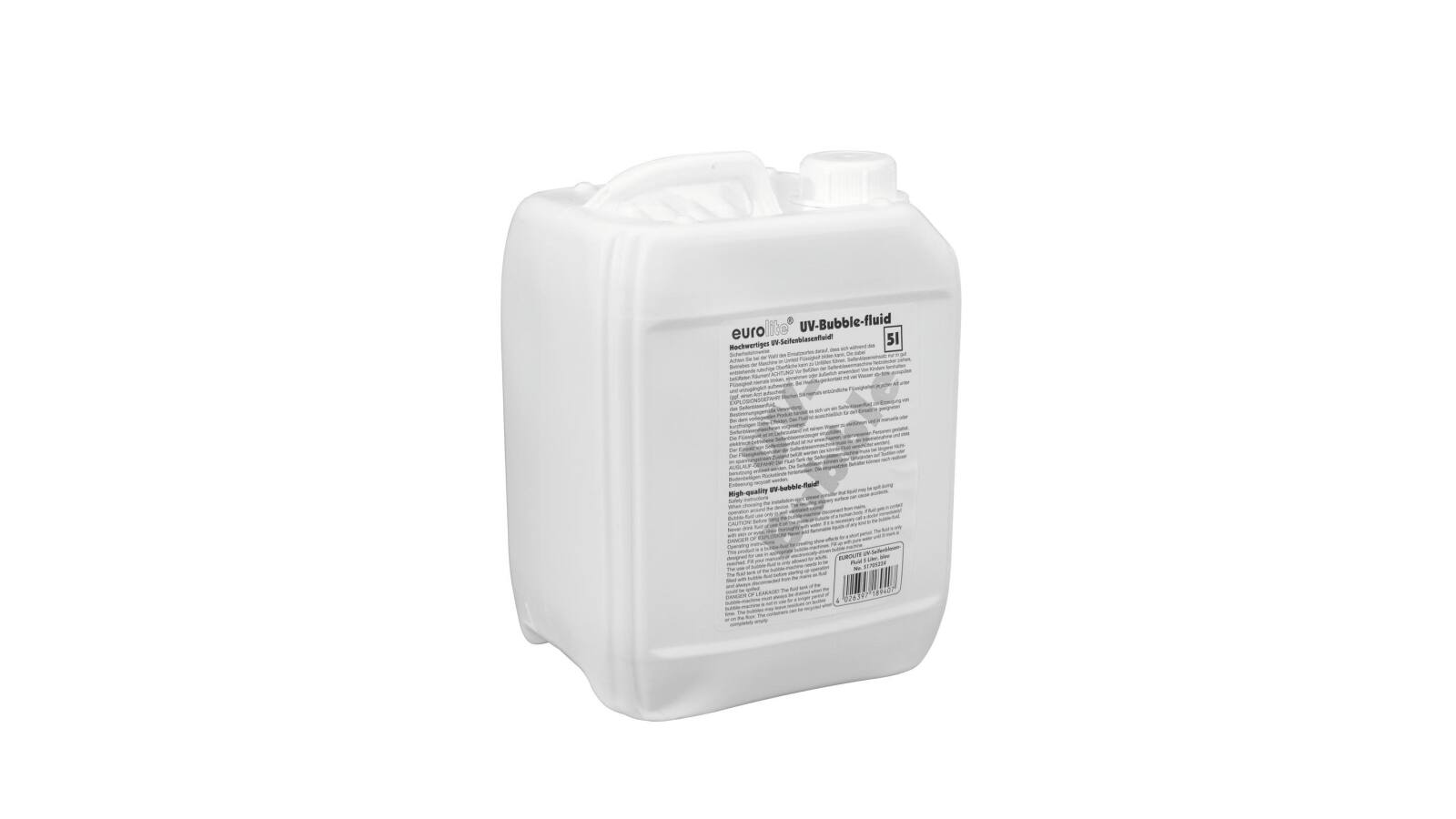 EUROLITE UV-Seifenblasenfluid 5l blau EUROLITE UV-Seifenblasenfluid 5l blau von Eurolite