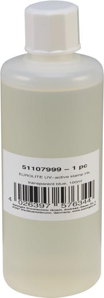 EUROLITE UV-aktive Stempelfarbe, transparent blau, 100ml (51107999) von Eurolite