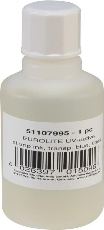 EUROLITE UV-aktive Stempelfarbe, transparent blau, 50ml (51107995) von Eurolite