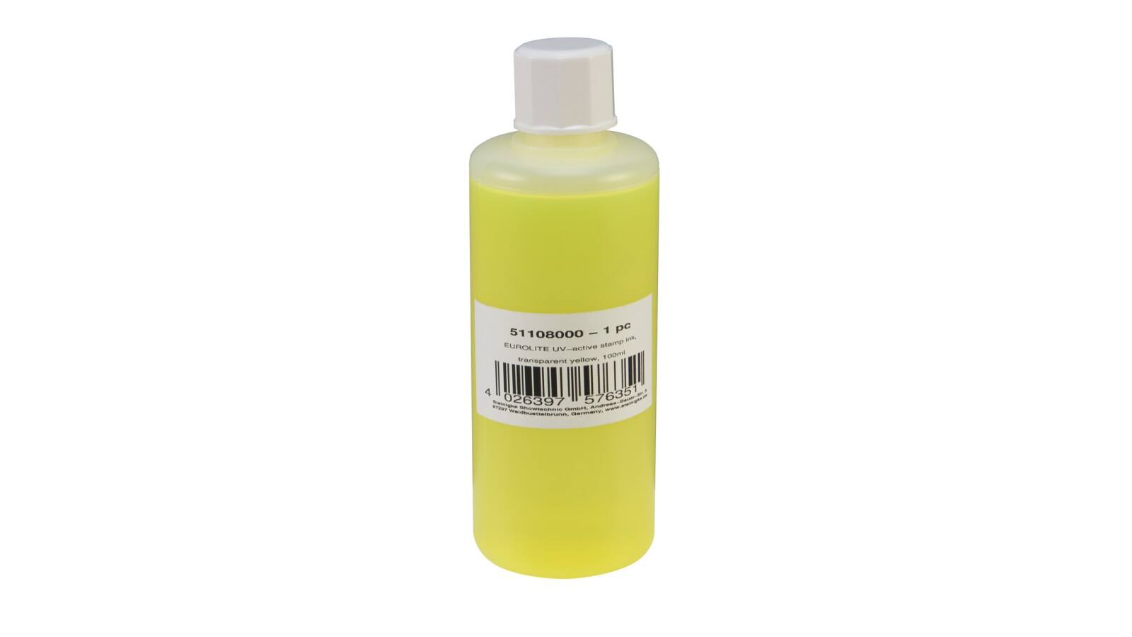 EUROLITE UV-aktive Stempelfarbe, transparent gelb, 100ml EUROLITE UV-aktive Stempelfarbe, transparent gelb, 100ml von Eurolite