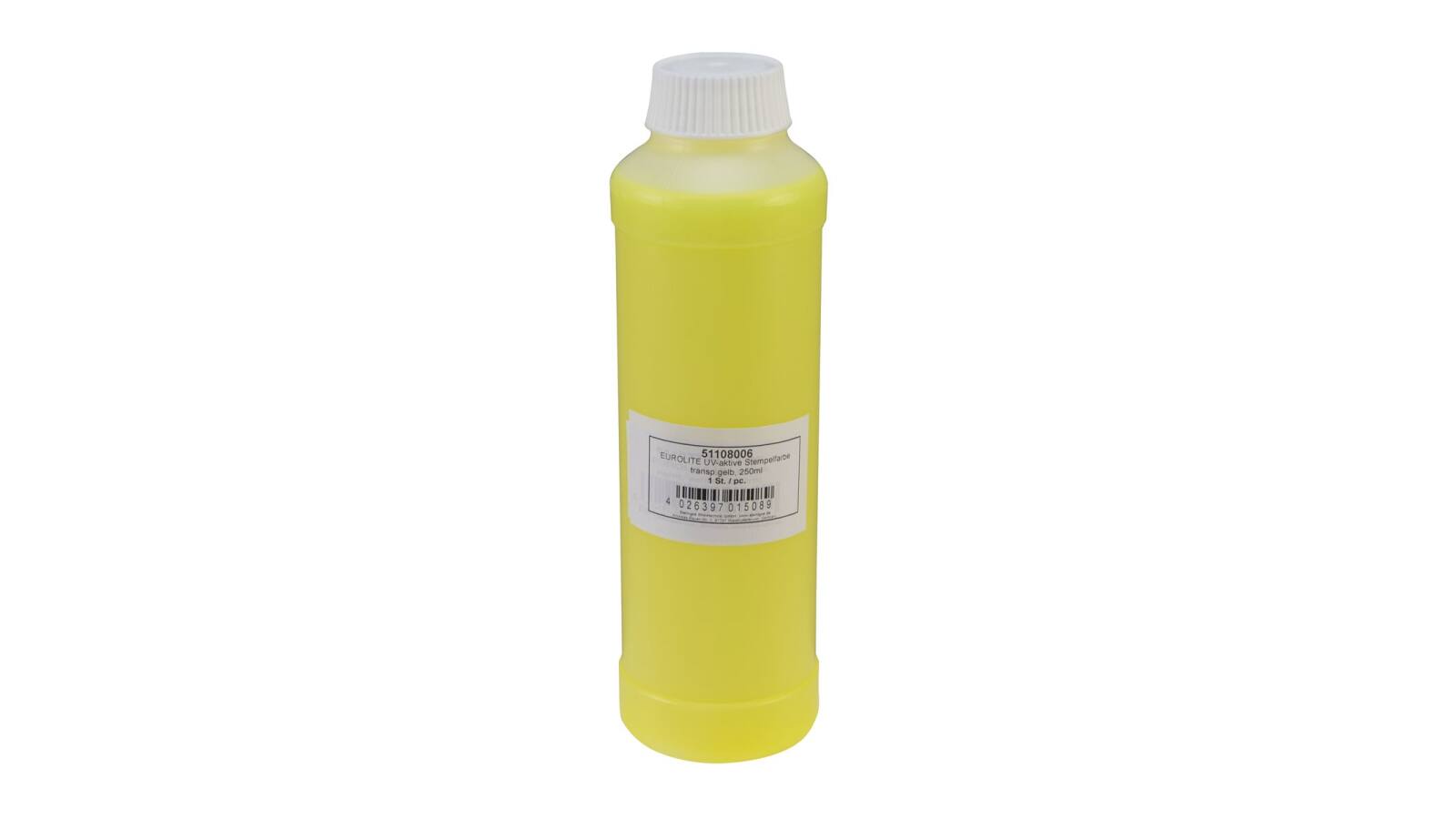 EUROLITE UV-aktive Stempelfarbe, transparent gelb, 250ml EUROLITE UV-aktive Stempelfarbe, transparent gelb, 250ml von Eurolite