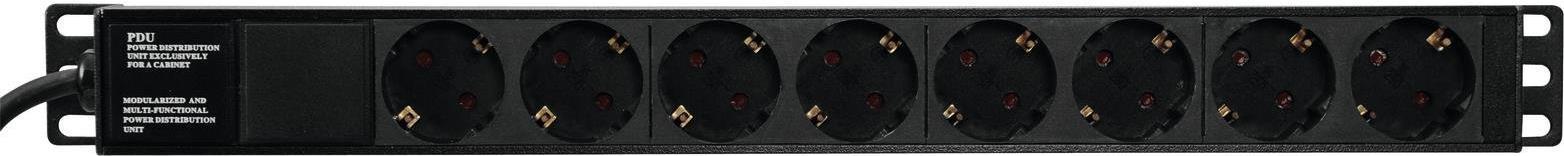 Eurolite 30240215 Stromverteilereinheit (PDU) 8 AC-Ausgänge 1U Schwarz (30240215) von Eurolite
