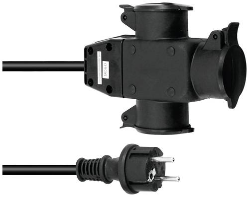 Eurolite 30247014 Strom Verlängerungskabel 16A Schwarz 1m H07RN-F 3G 1,5mm² von Eurolite