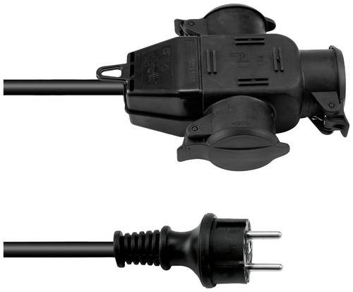 Eurolite 3024701D Strom Verlängerungskabel Schwarz 3m H07RN-F 3G 2,5mm² Eurolite 3024701D Strom Verlängerungskabel Schwarz 3m H07RN-F 3G 2,5mm² von Eurolite