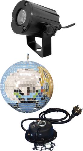 Eurolite 50101856 LED Discokugel-Set mit LED-Beleuchtung, mit Motor 20cm Eurolite 50101856 LED Discokugel-Set mit LED-Beleuchtung, mit Motor 20cm von Eurolite