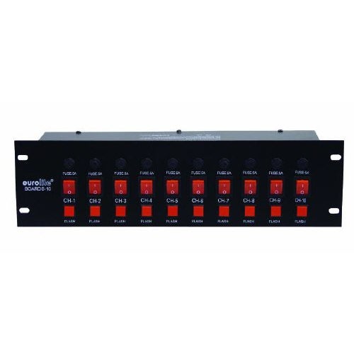 Eurolite Board 10-ST 10 Kanal Schaltpanel für 19 Zoll Racks von Eurolite