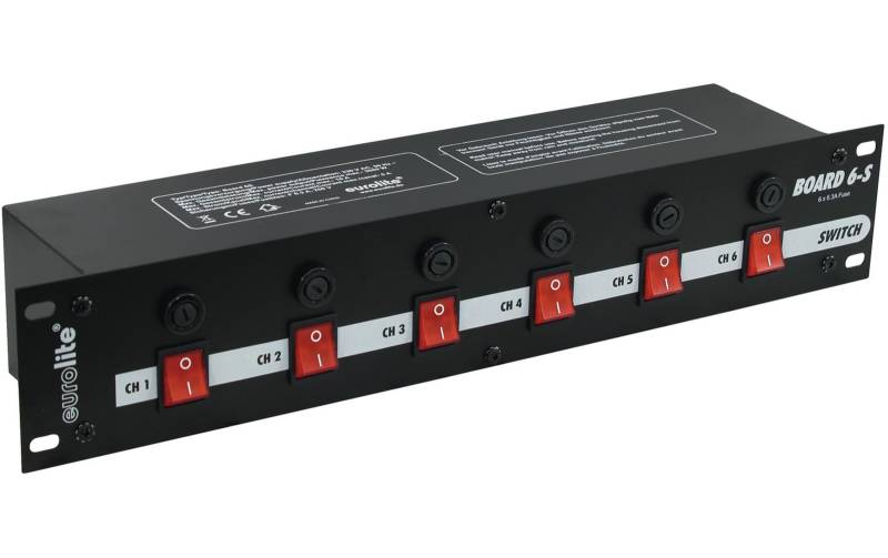 Eurolite Board 6-S m/6xSchutzkontakte von Eurolite