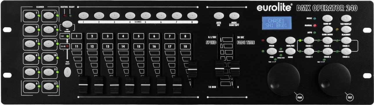 Eurolite DMX Controller DMX OPERATOR 240 20-Kanal 48,30cm (19) -Bauform (70064518) von Eurolite