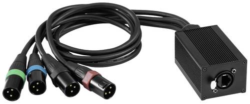 Eurolite DNK-1 DMX Kabel [1x RJ45-Buchse - 4x XLR-Stecker 3 polig] von Eurolite