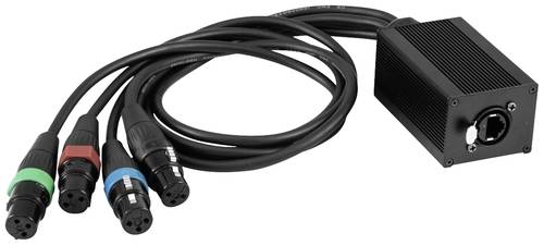 Eurolite DNK-2 DMX Kabel [1x RJ45-Buchse - 4x XLR-Buchse 3 polig] von Eurolite