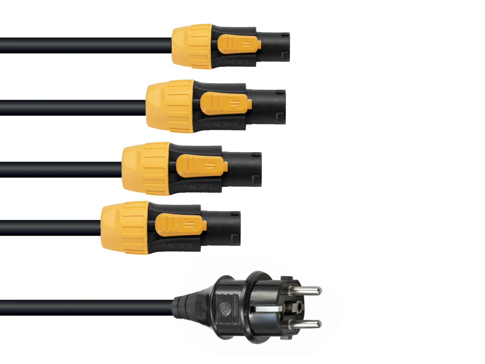 Eurolite IP T-Con Netzkabel 1-4, 3x2,5mm² Eurolite IP T-Con Netzkabel 1-4, 3x2,5mm² von Eurolite