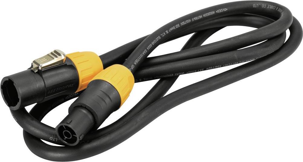 Eurolite IP T-Con XLR Verbindungskabel [1x XLR-Stecker - 1x XLR-Buchse] 15 m Schwarz/Orange (30247766) von Eurolite