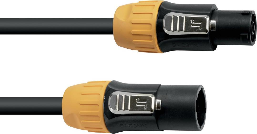 Eurolite IP T-Con XLR Verbindungskabel [1x XLR-Stecker - 1x XLR-Buchse] 5 m Schwarz/Orange (30247758) von Eurolite
