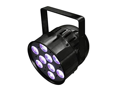 Eurolite LED PAR-56 QCL Short schwarz | PAR-Scheinwerfer mit 9 x 8-Watt-4in1-LED und RGBW-Farbmischung von Eurolite