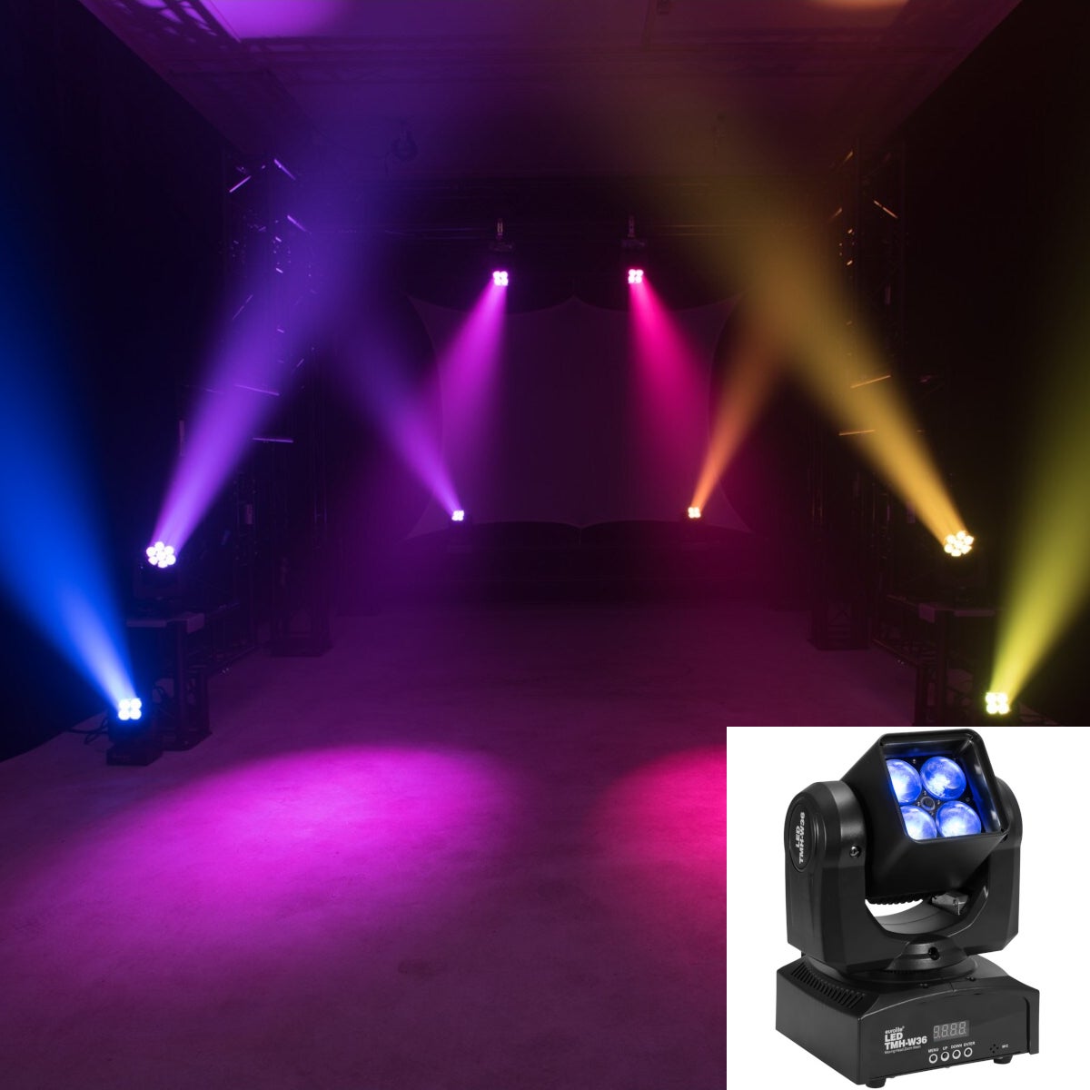 Eurolite LED TMH-W36 Zoom Wash Moving Head Eurolite LED TMH-W36 Zoom Wash Moving Head von Eurolite
