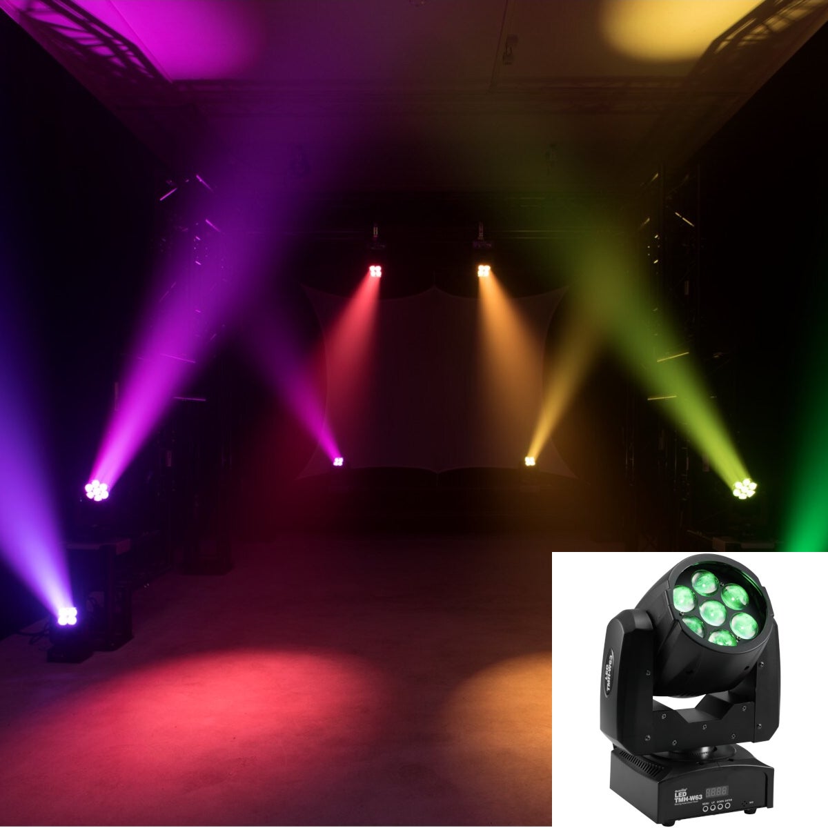 Eurolite LED TMH-W63 Zoom Wash Moving Head Eurolite LED TMH-W63 Zoom Wash Moving Head von Eurolite